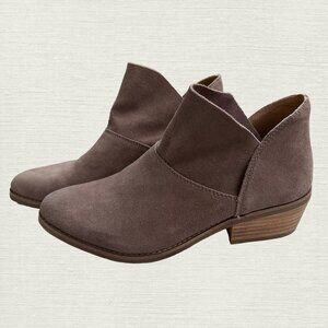 Lucky Brand Fahmida suede booties - like new!